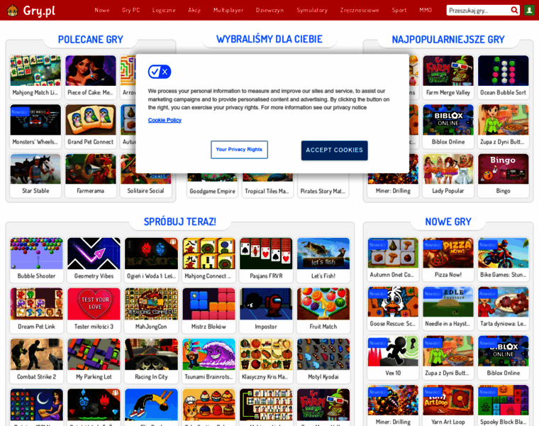 gry.pl at WI. Darmowe gry – graj w gry online na gry.pl