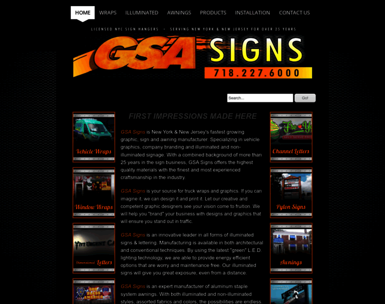 Gsasigns.com thumbnail