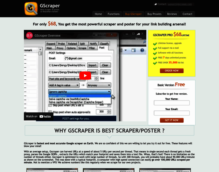 Gscraper.com thumbnail