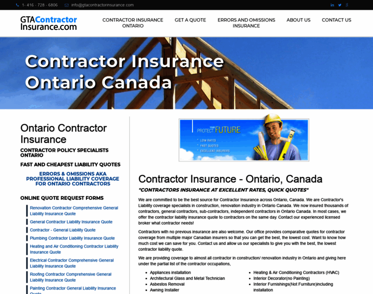 Gtacontractorinsurance.com thumbnail