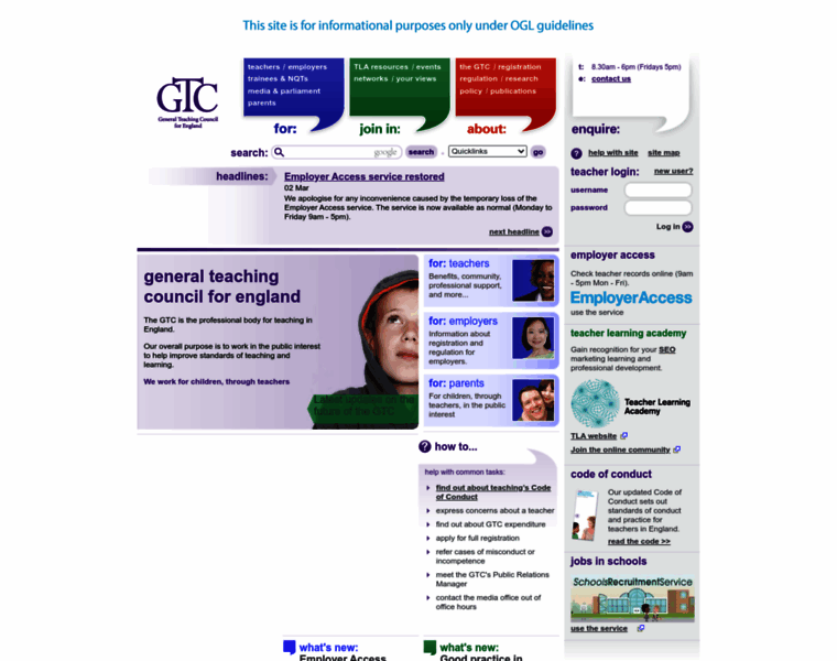 Gtce.org.uk thumbnail