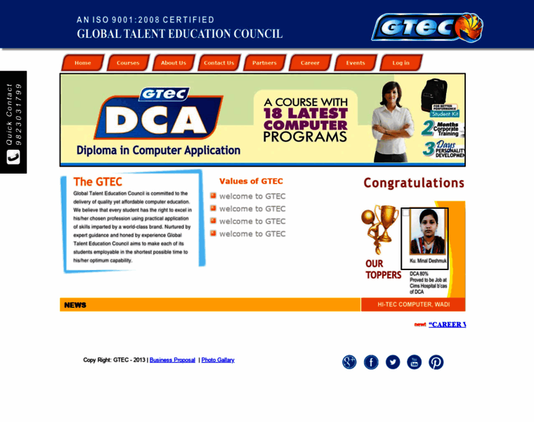 Gtecindia.org thumbnail