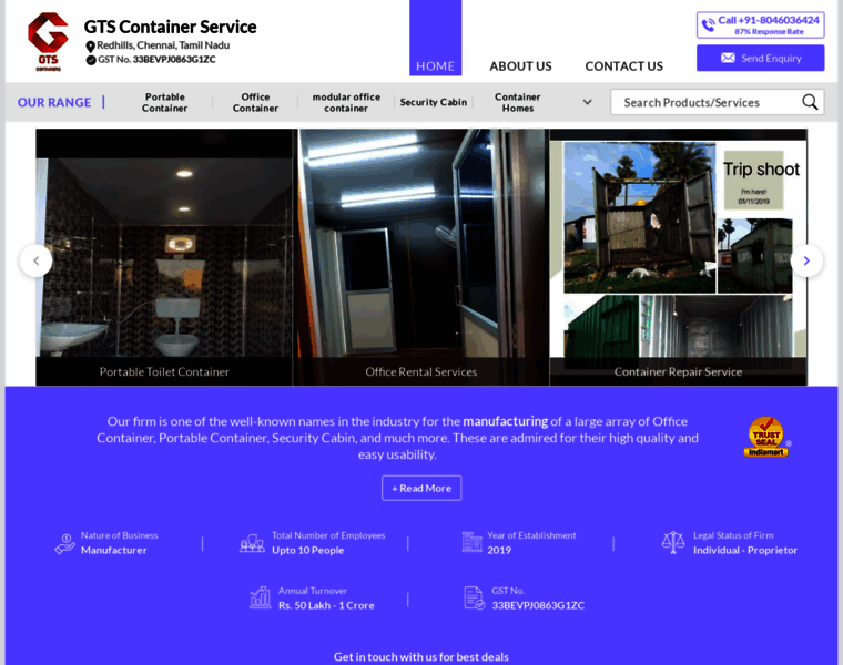 Gtscontainerservice.com thumbnail