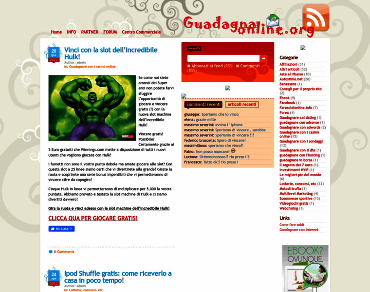 Guadagnaonline.org thumbnail