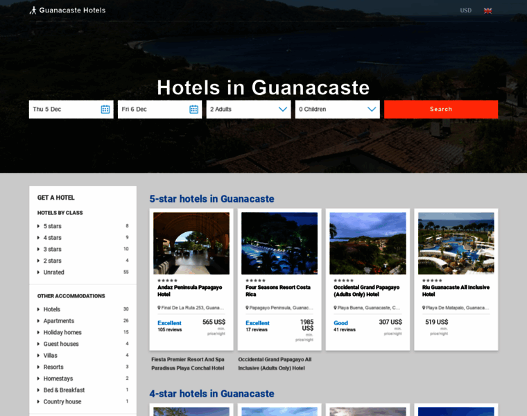 Guanacaste-hotels.com thumbnail