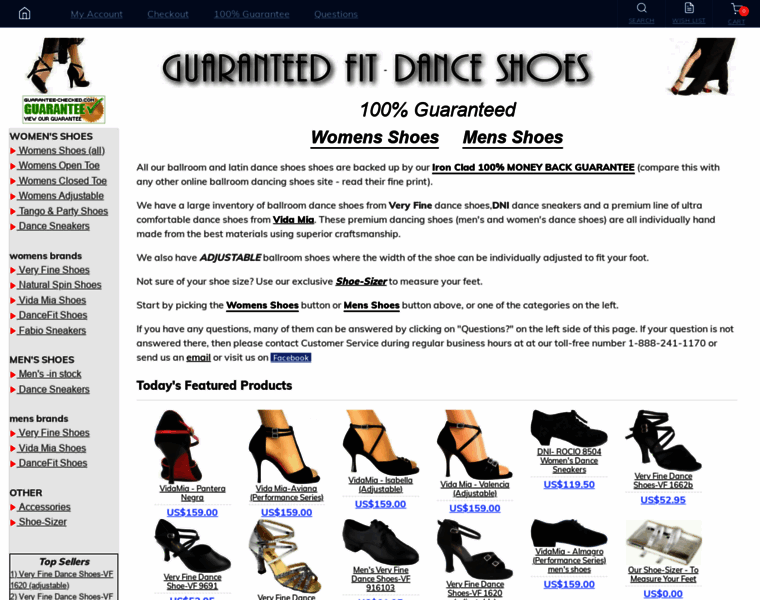 Guaranteedfitdanceshoes.com thumbnail