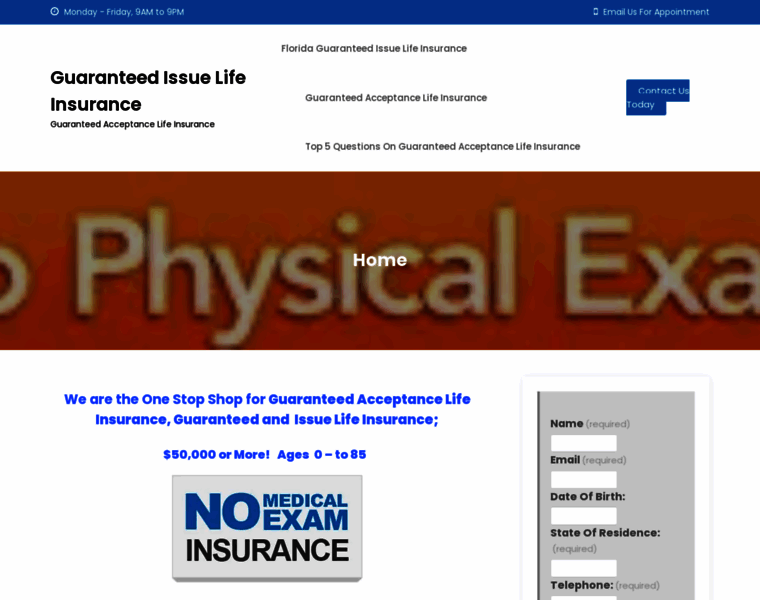 Guaranteedissuelifeinsurance.net thumbnail