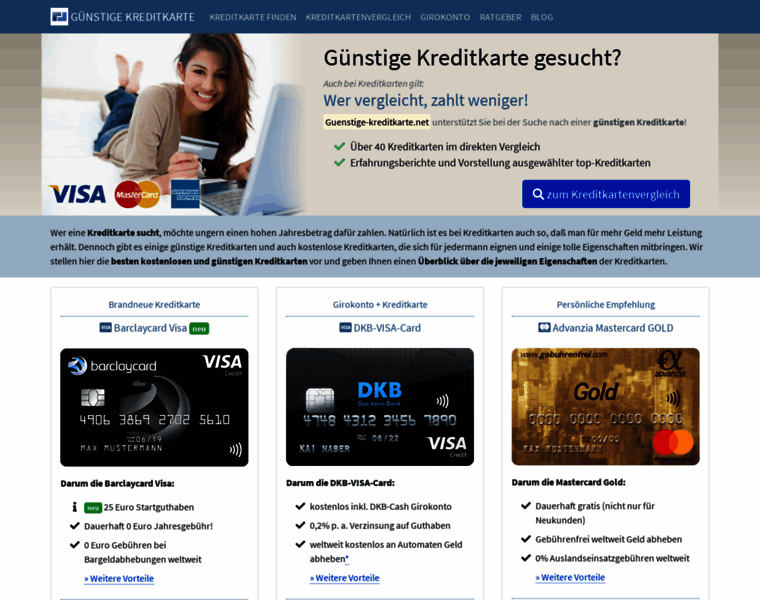 Guenstige-kreditkarte.net thumbnail