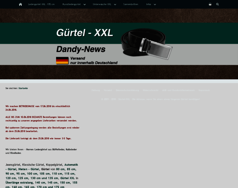 Guertel-xxl.de thumbnail