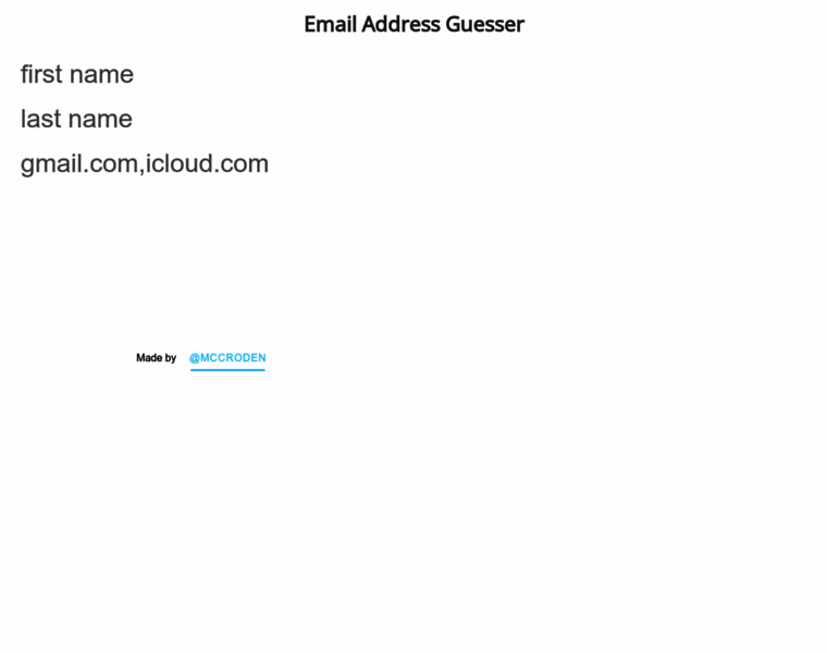 Guesser.email thumbnail Guesser.email thumbnail