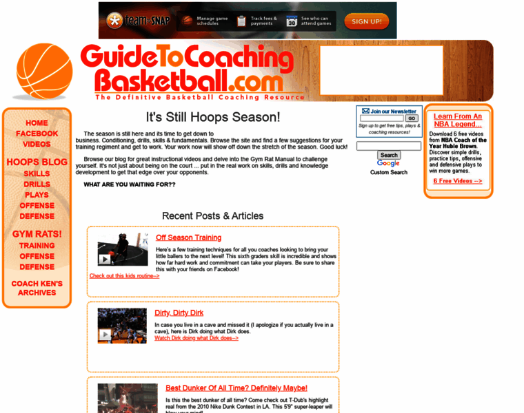 Guidetocoachingbasketball.com thumbnail