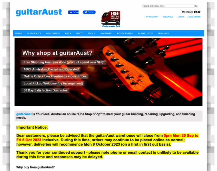 Guitaraust.com.au thumbnail