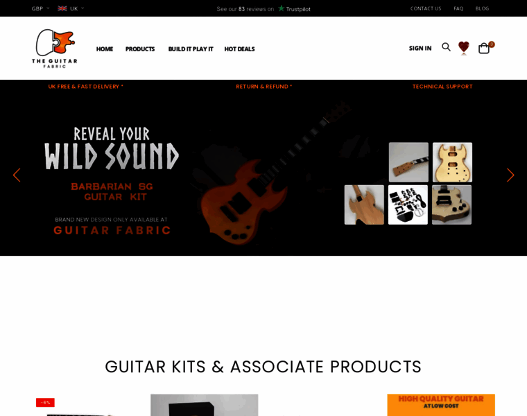Guitarkitfabric.co.uk thumbnail