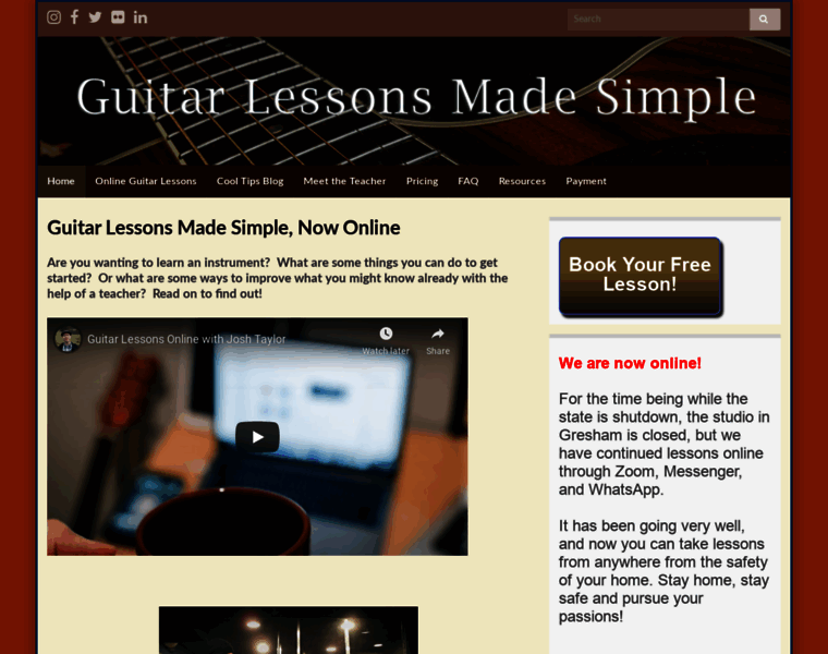Guitarlessonsgresham.com thumbnail