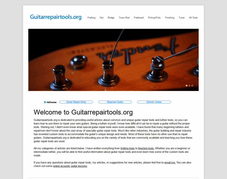 Guitarrepairtools.org thumbnail