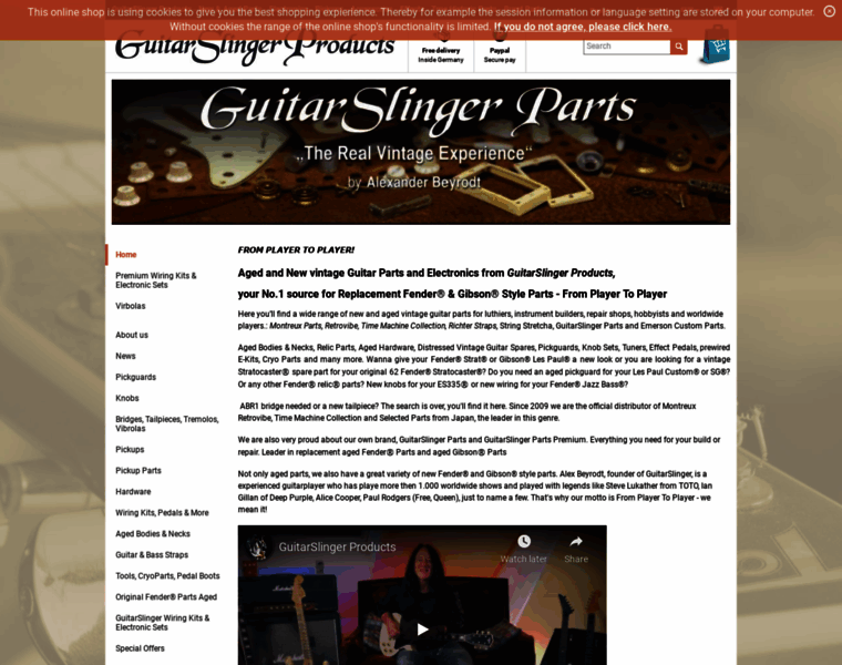 Guitarslingerproducts.com thumbnail