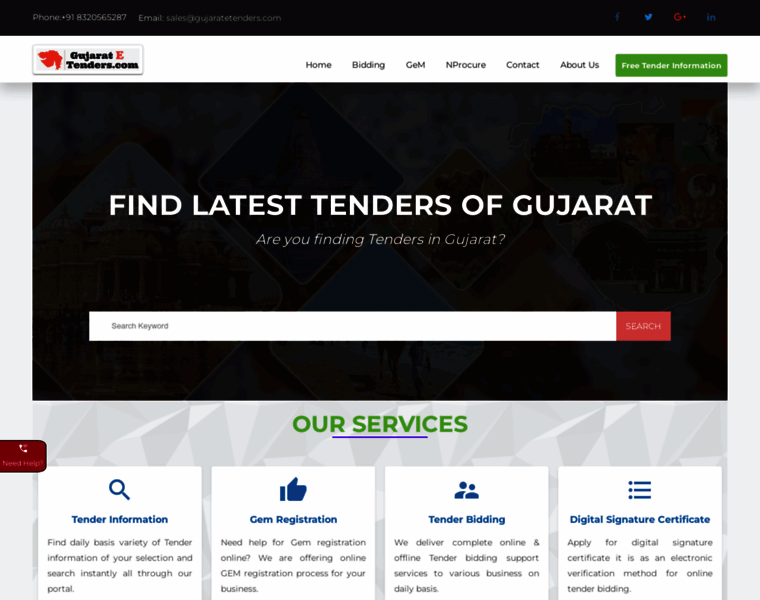 Gujaratetenders.com thumbnail