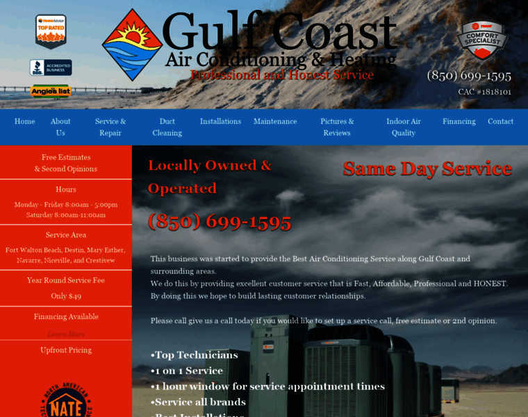 Gulfcoastacandheating.com thumbnail