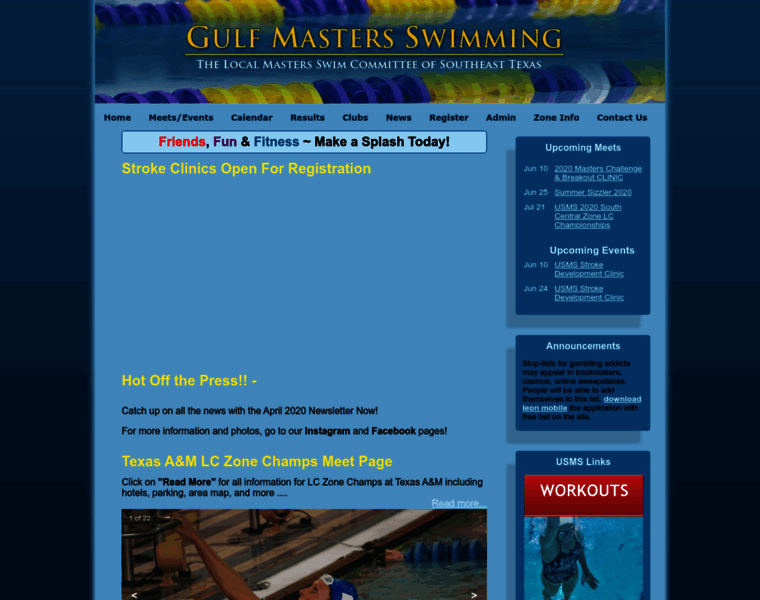 Gulfmastersswimming.org thumbnail