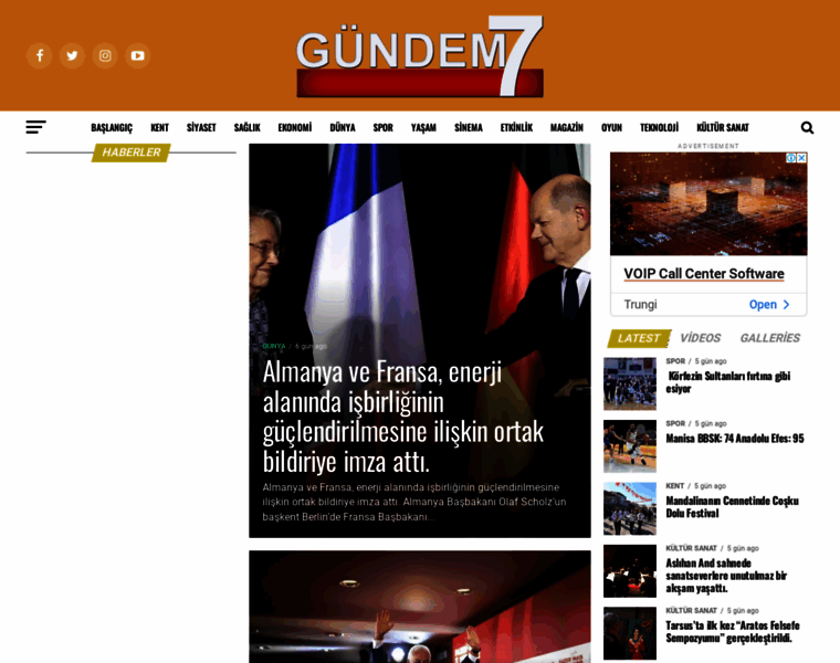 Gundem7.com thumbnail