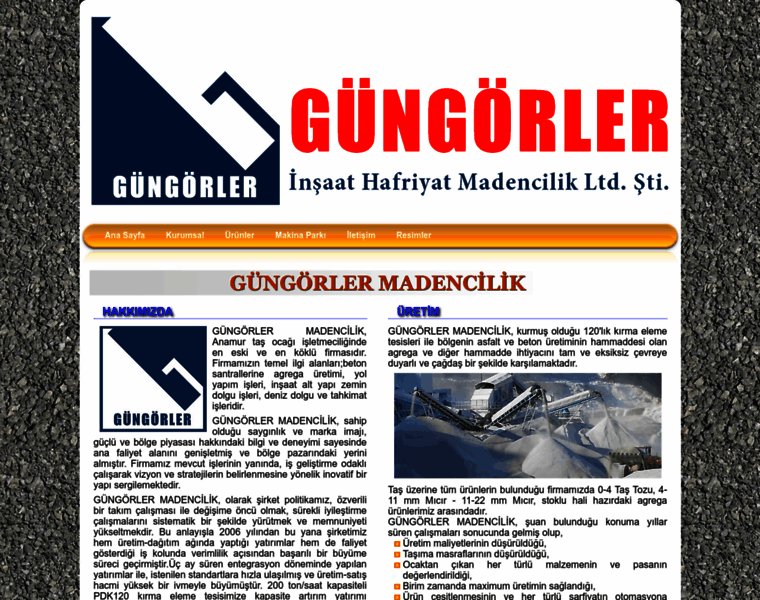 Gungorlermadencilik.com thumbnail