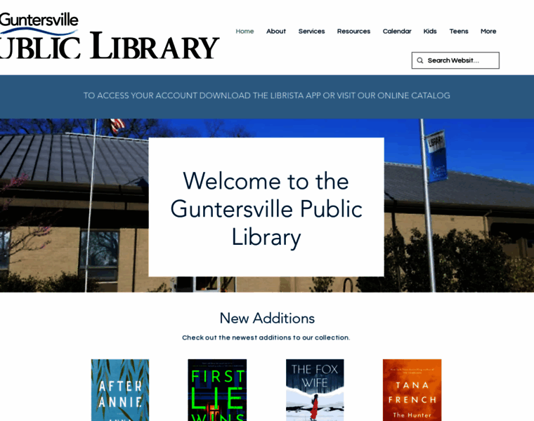 Guntersvillelibrary.org thumbnail