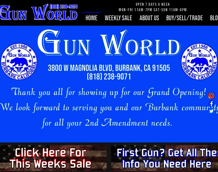 Gunworldburbank.com thumbnail