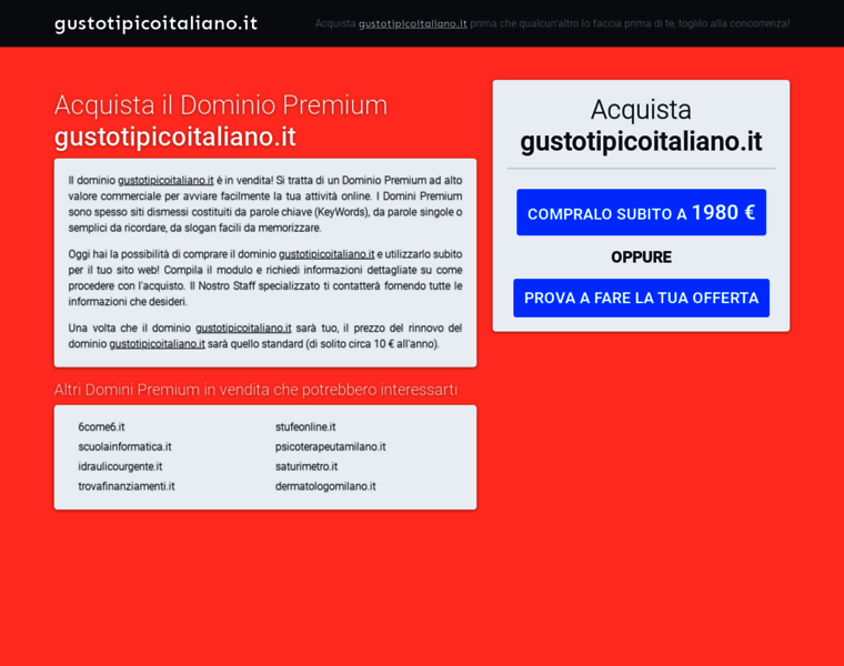 Gustotipicoitaliano.it thumbnail