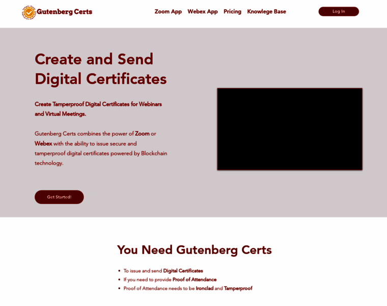 Gutenbergcerts.com thumbnail