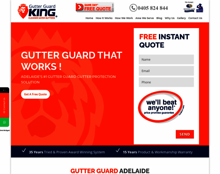 Gutterguardkingsa.com.au thumbnail