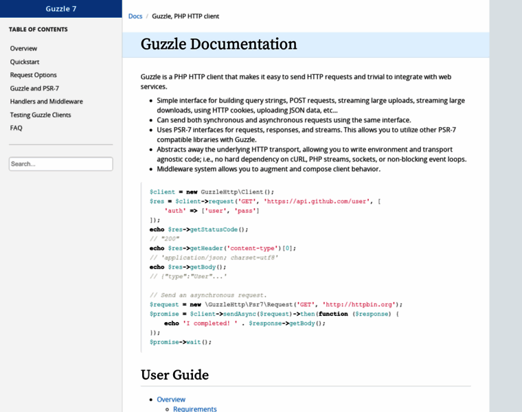 Guzzlephp.org thumbnail