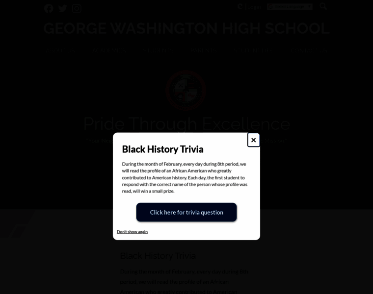 Gwashingtonhs.org thumbnail Gwashingtonhs.org thumbnail