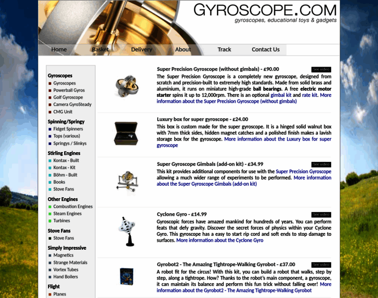 Gyroscopes.co.uk thumbnail