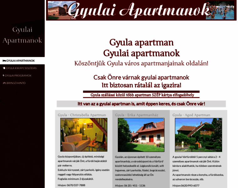 Gyulai-apartmanok.hu thumbnail