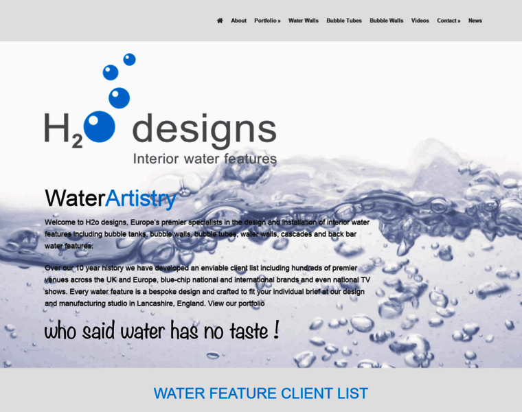 H2o-designs.co.uk thumbnail