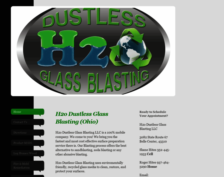 H2odustlessglassblasting.com thumbnail
