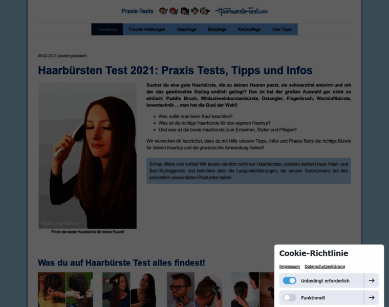 Haarbuerste-test.com thumbnail