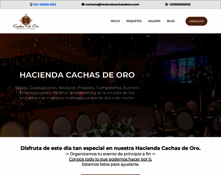 Haciendacachasdeoro.com thumbnail