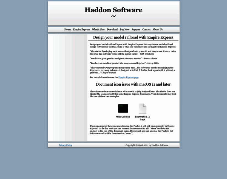 Haddonsoftware.com thumbnail