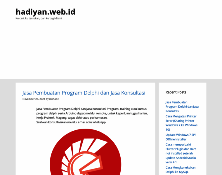 Hadiyan.web.id thumbnail