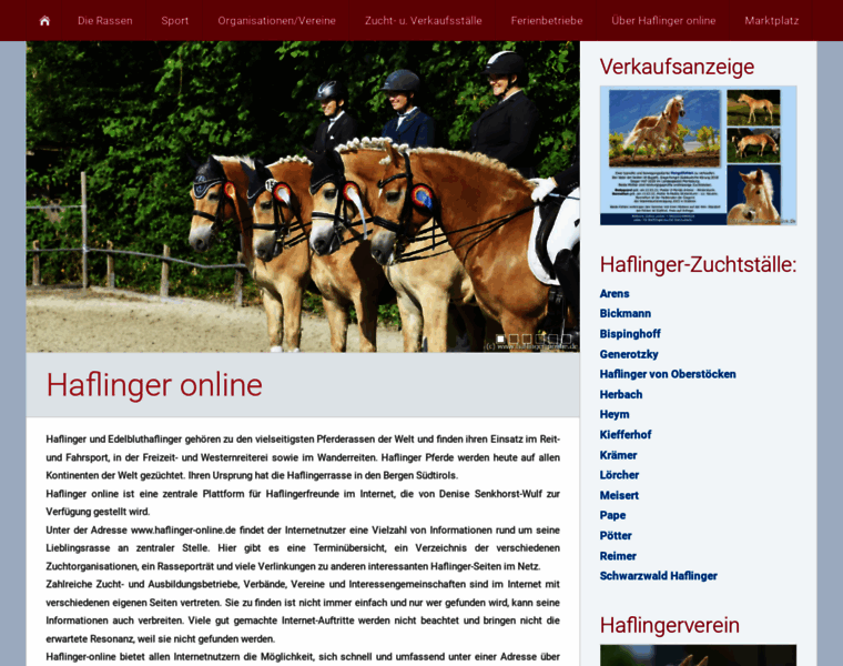 Haflinger-online.de thumbnail