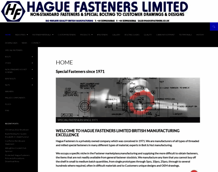 Haguefasteners.co.uk thumbnail