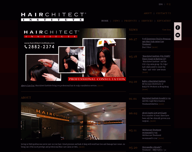 Hairchitect-institute.com thumbnail