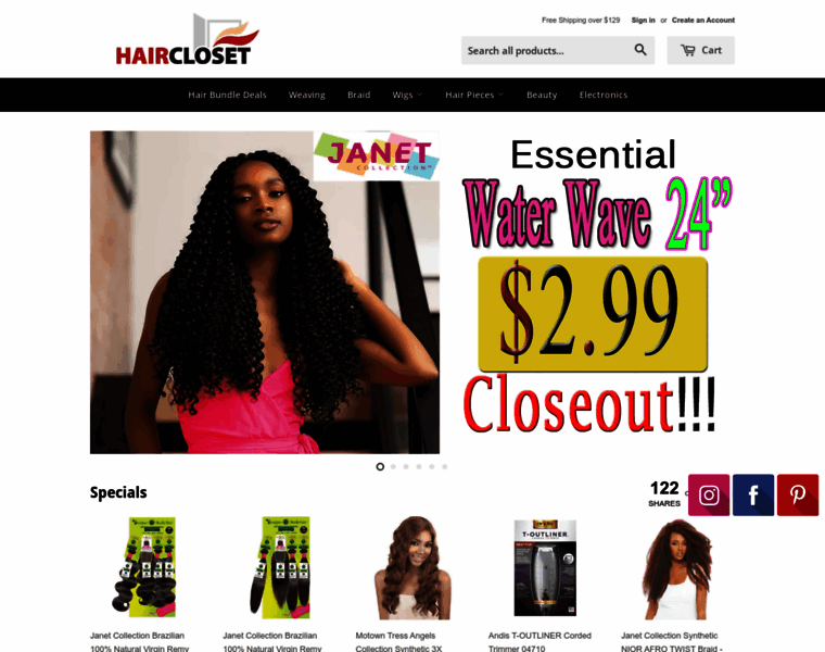 Haircloset.com thumbnail
