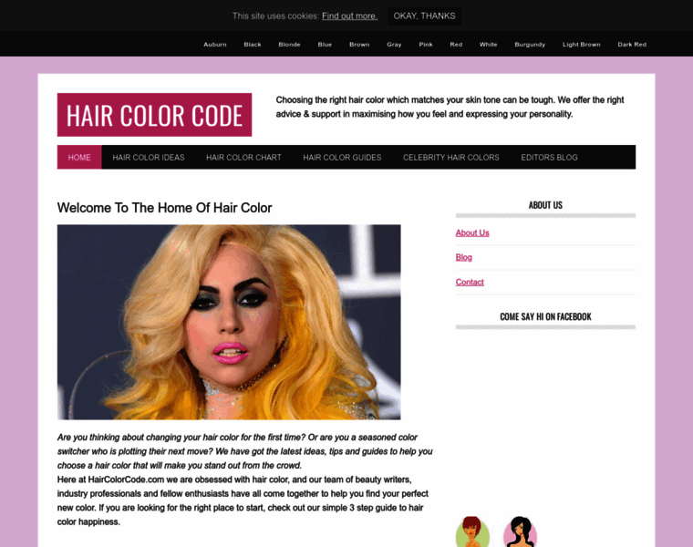 Haircolorcode.com thumbnail