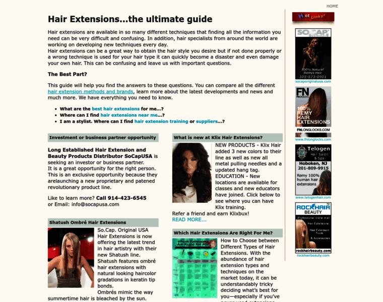 Hairextensionguide.com thumbnail
