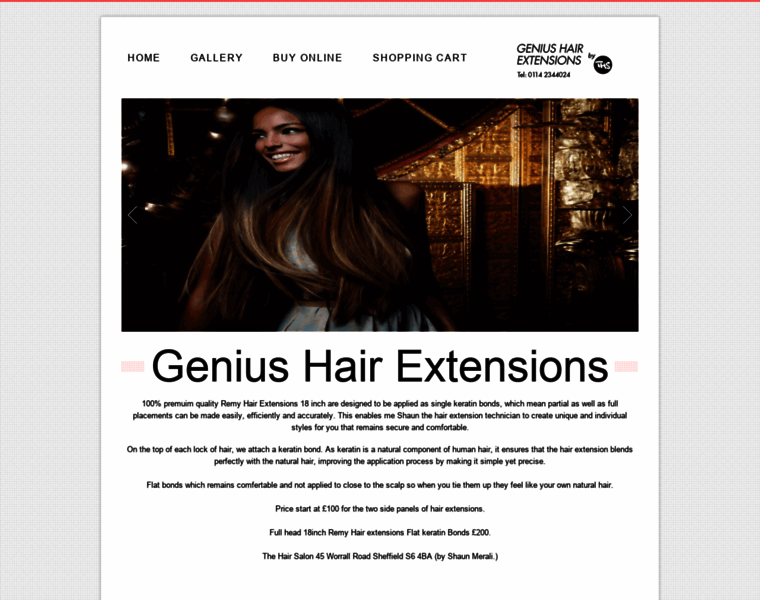 Hairextensionsinsheffield.co.uk thumbnail