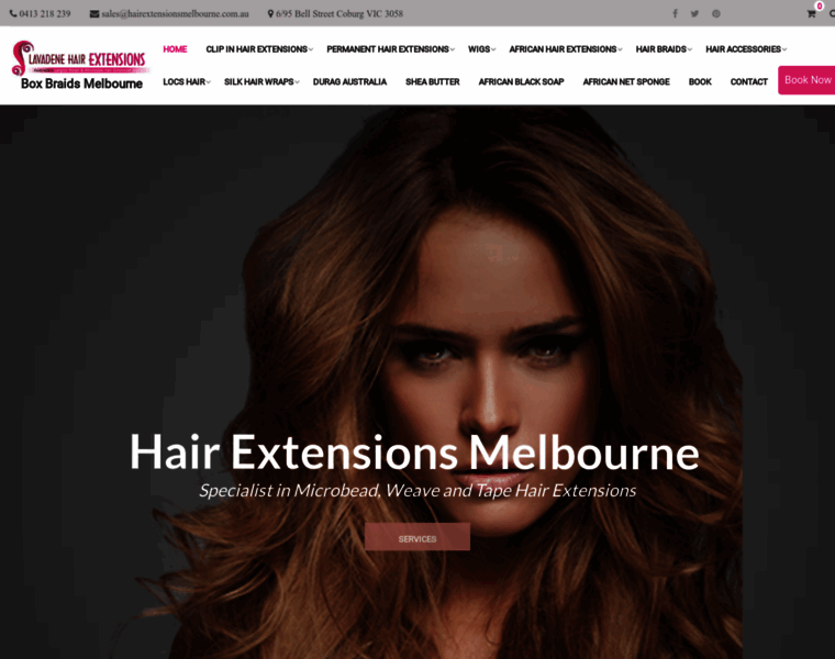 Hairextensionsmelbourne.com.au thumbnail