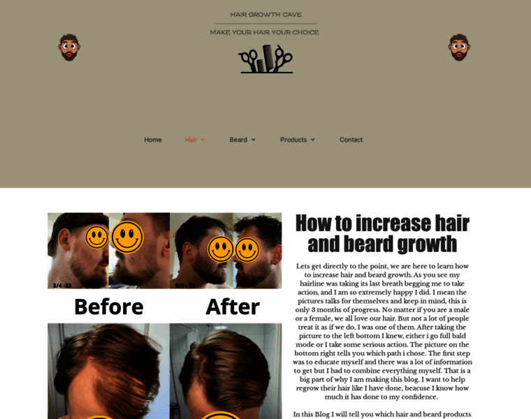 Hairgrowthcave.com thumbnail