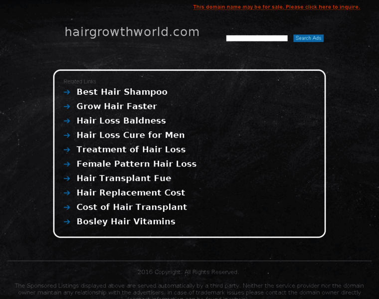 Hairgrowthworld.com thumbnail